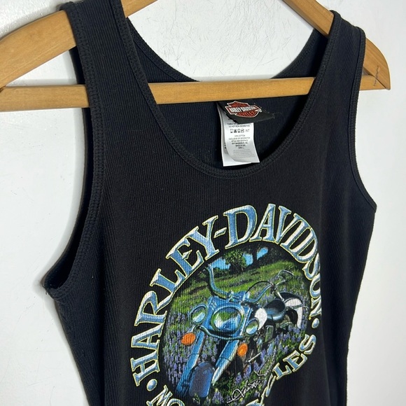 Harley Davidson Motorcycles Munster Indiana Calumet Biker Graphic Muscle Tee - Picture 3 of 10